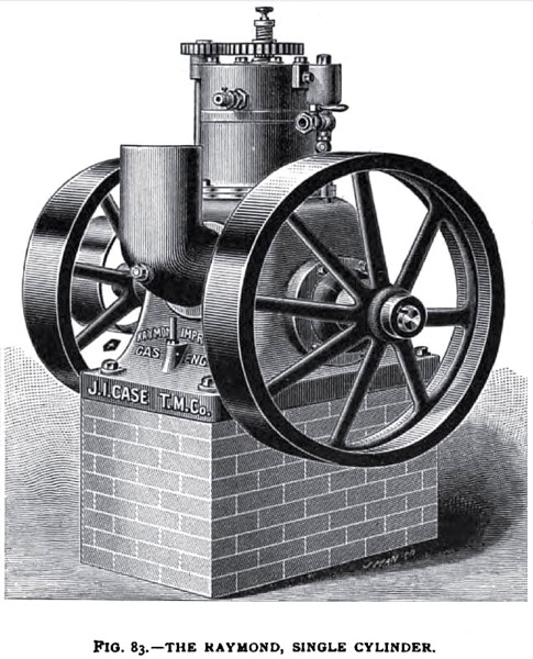 The Raymond Single Cylinder Gas Engine